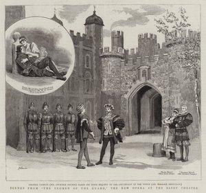 مشاهد من Yeomen of the Guard ، الأوبرا الجديدة في مسرح سافوي بواسطة روبرت بارنز